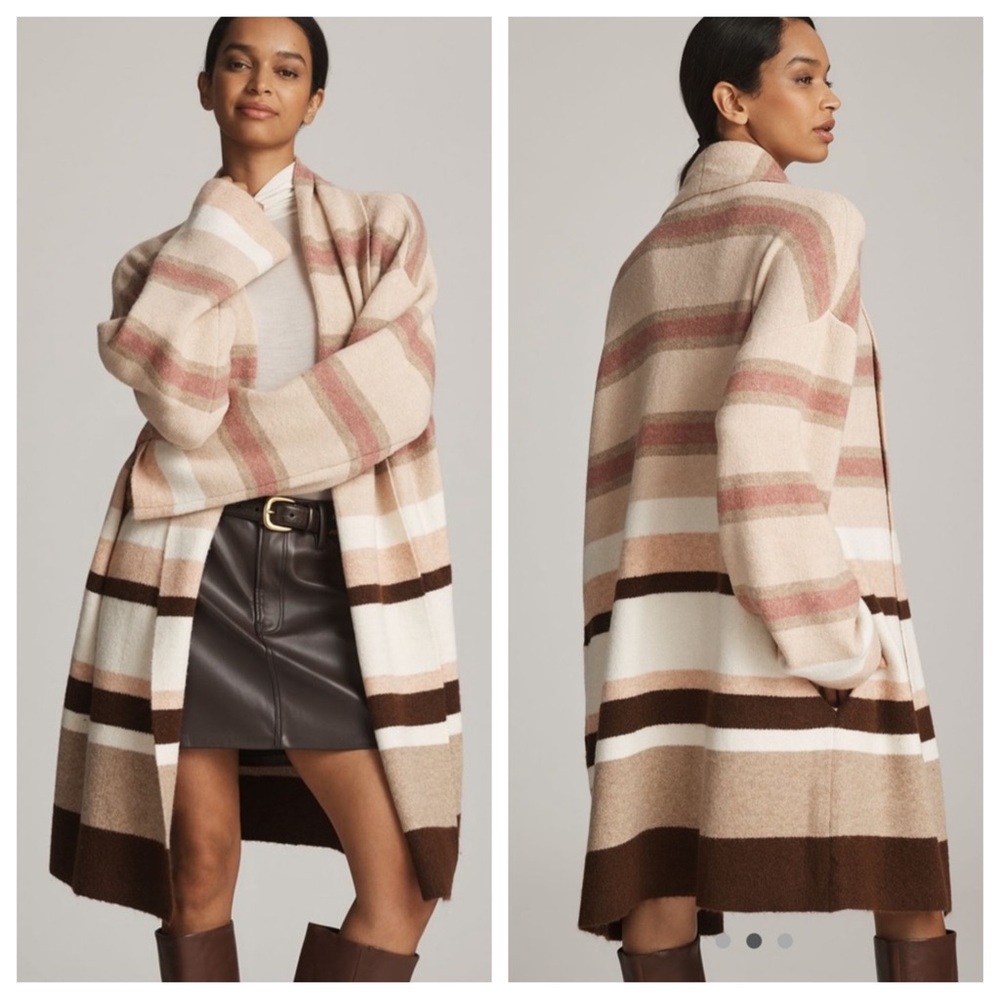 Anthropologie Mariel Striped Longline Sweater | ONE SIZE NWT